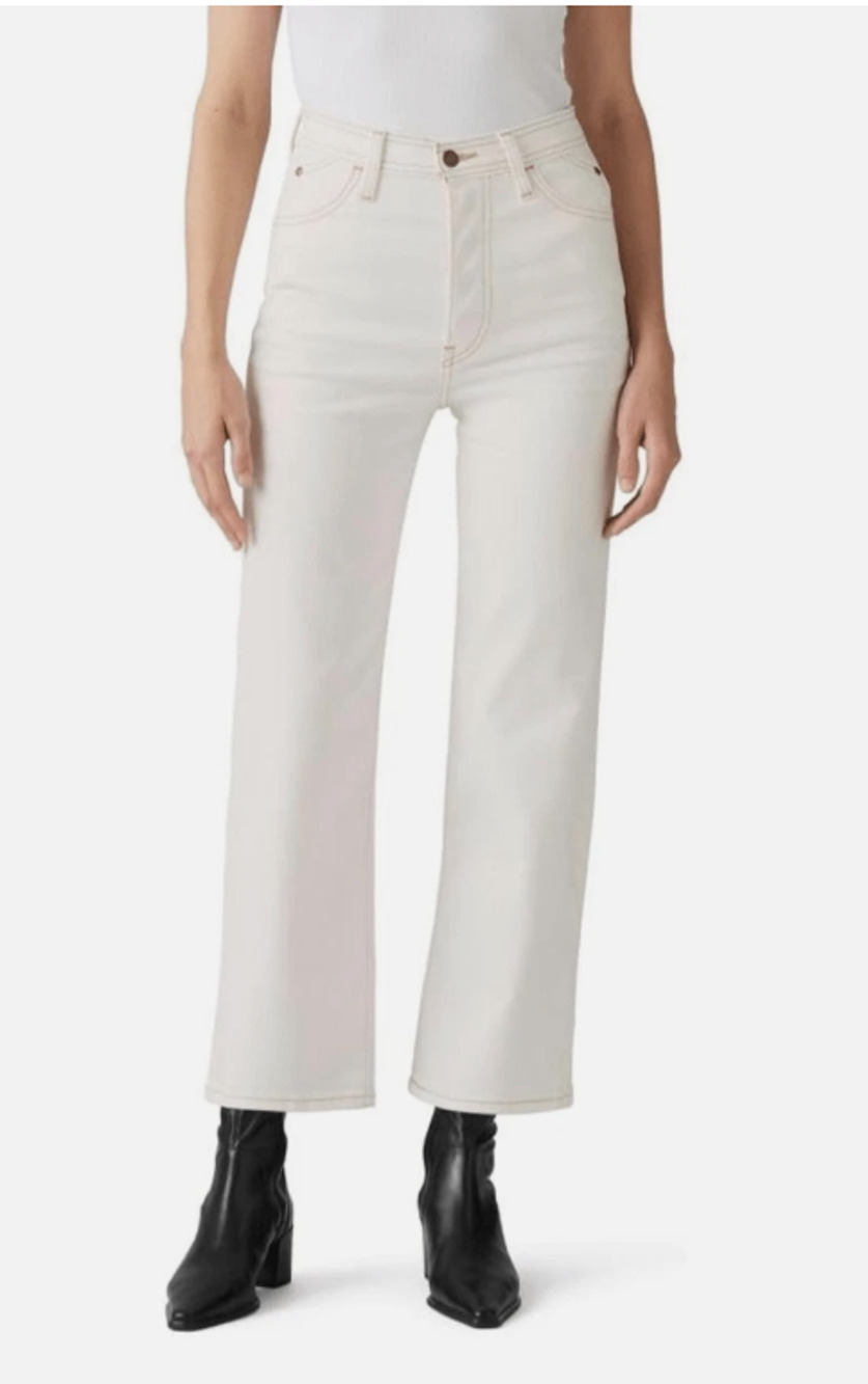 LEVI'S Women's Riveted Ribcage Straight Ankle White Size 25
